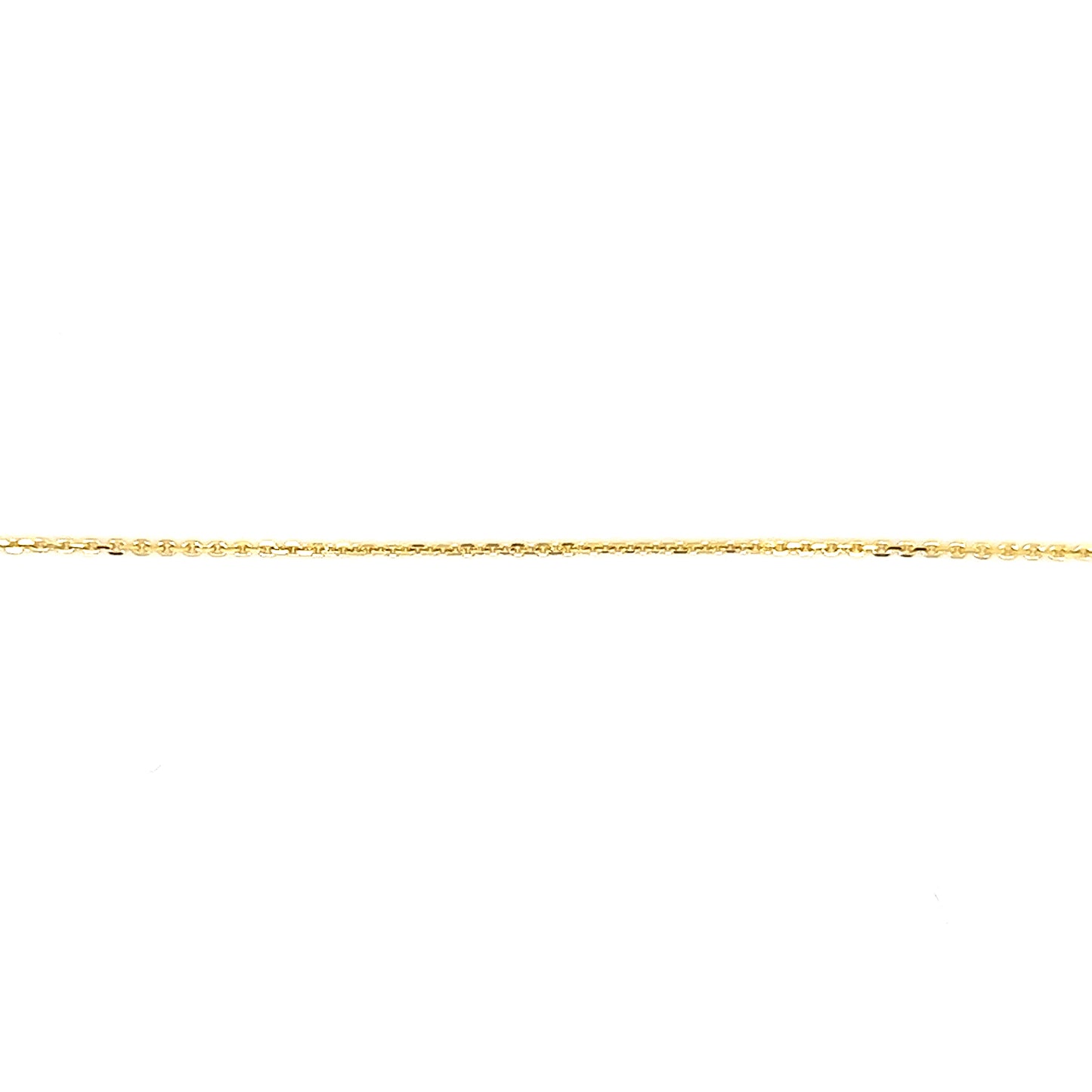 Cable Chain 0.8mm Diamon-cut in 10K Yellow Gold Chain View