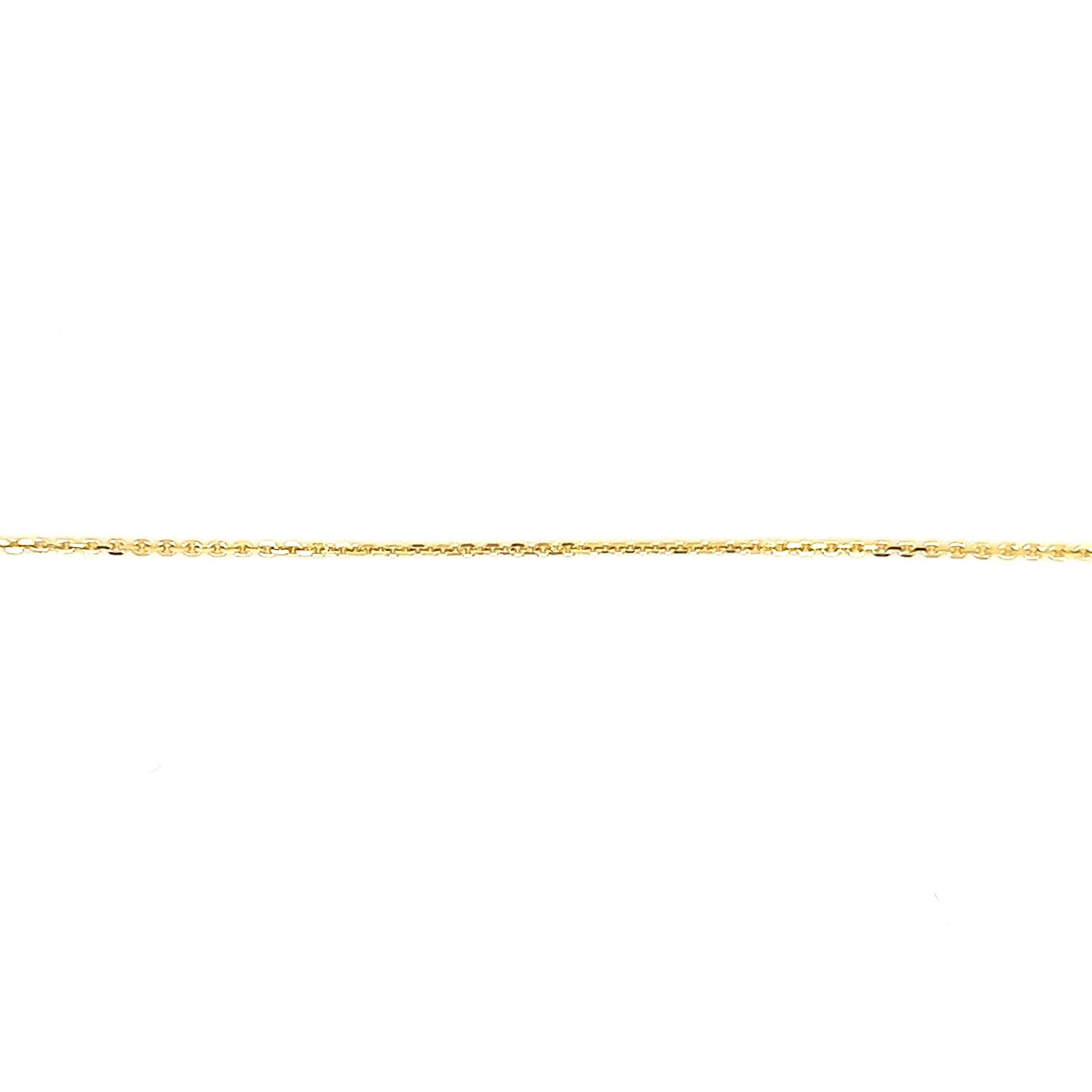 Cable Chain 0.8mm Diamon-cut in 10K Yellow Gold Chain View