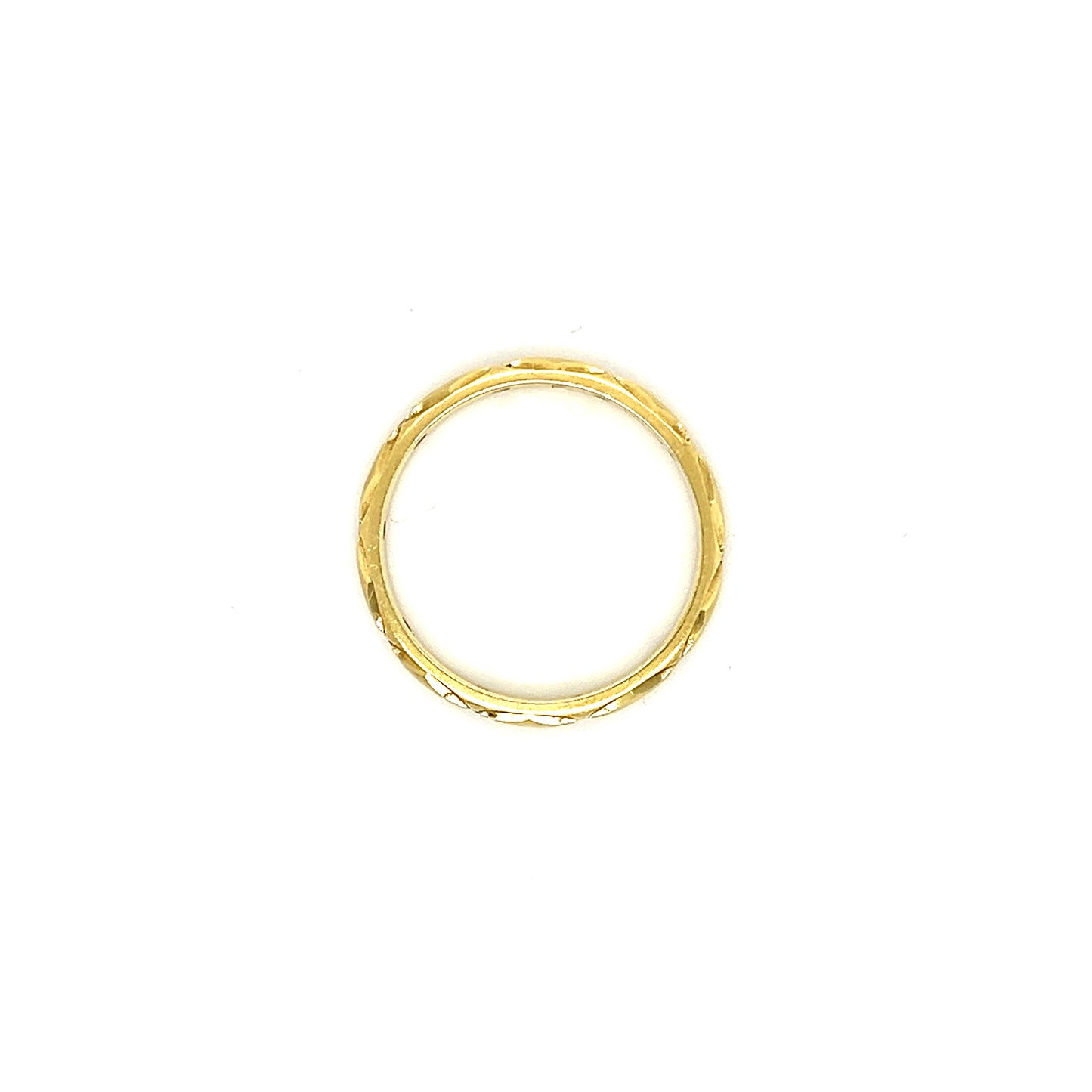 Diamond Ring with 0.23ctw of Diamonds in 14K Yellow Gold Top View