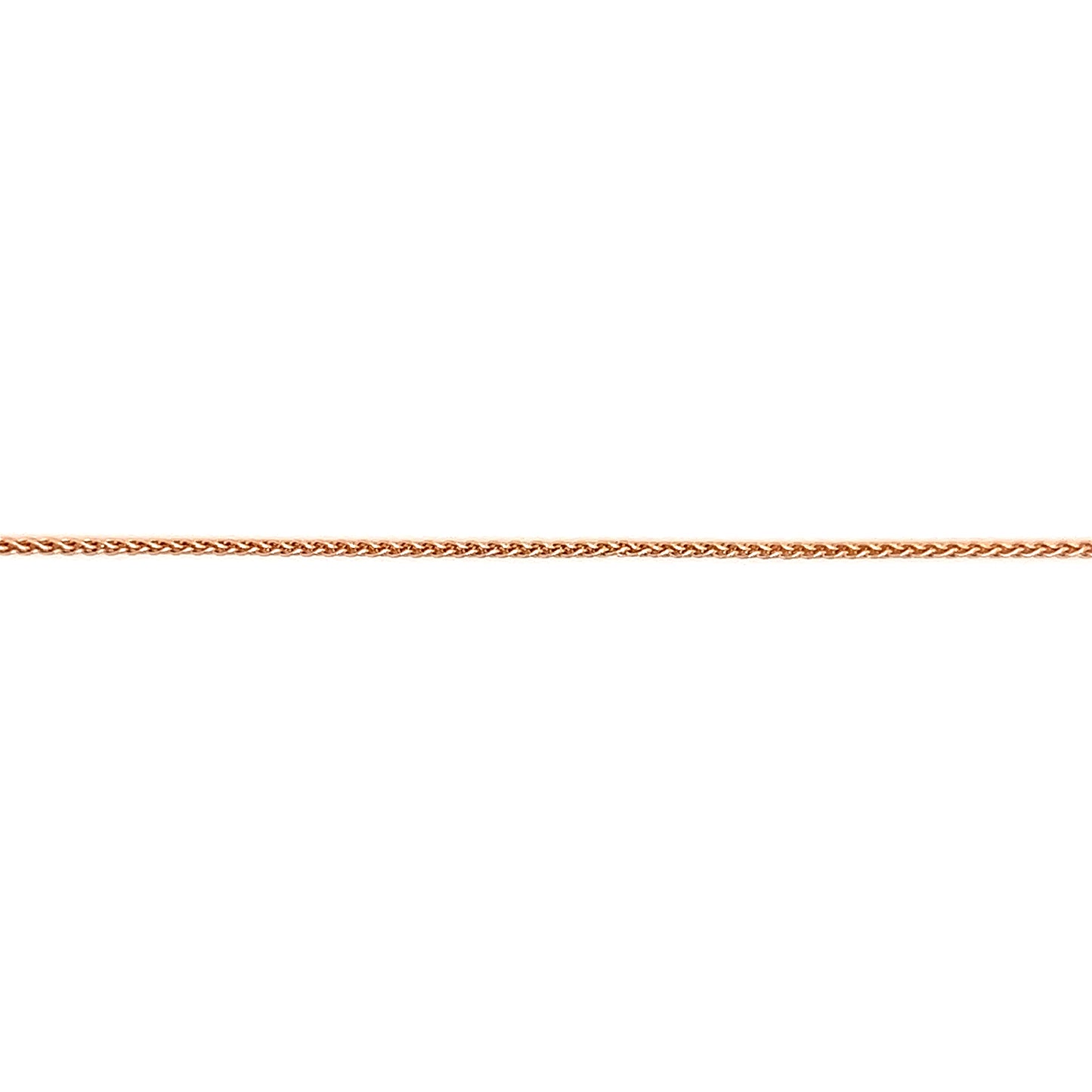 Wheat Chain 1.05mm with 18 Inches of Length in 14K Rose Gold Link View