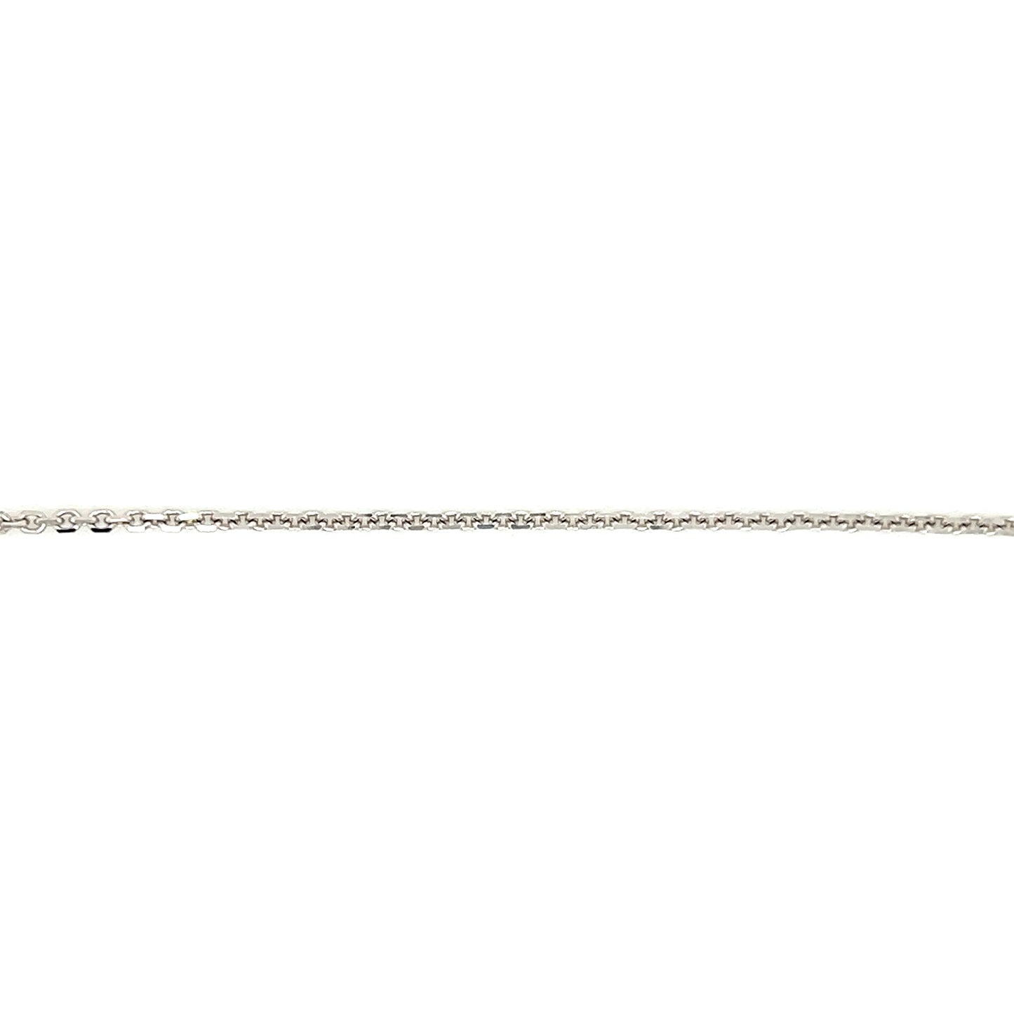 Diamond-cut Cable Chain 1.45mm with 18in of Length in 14K White Gold Chain View