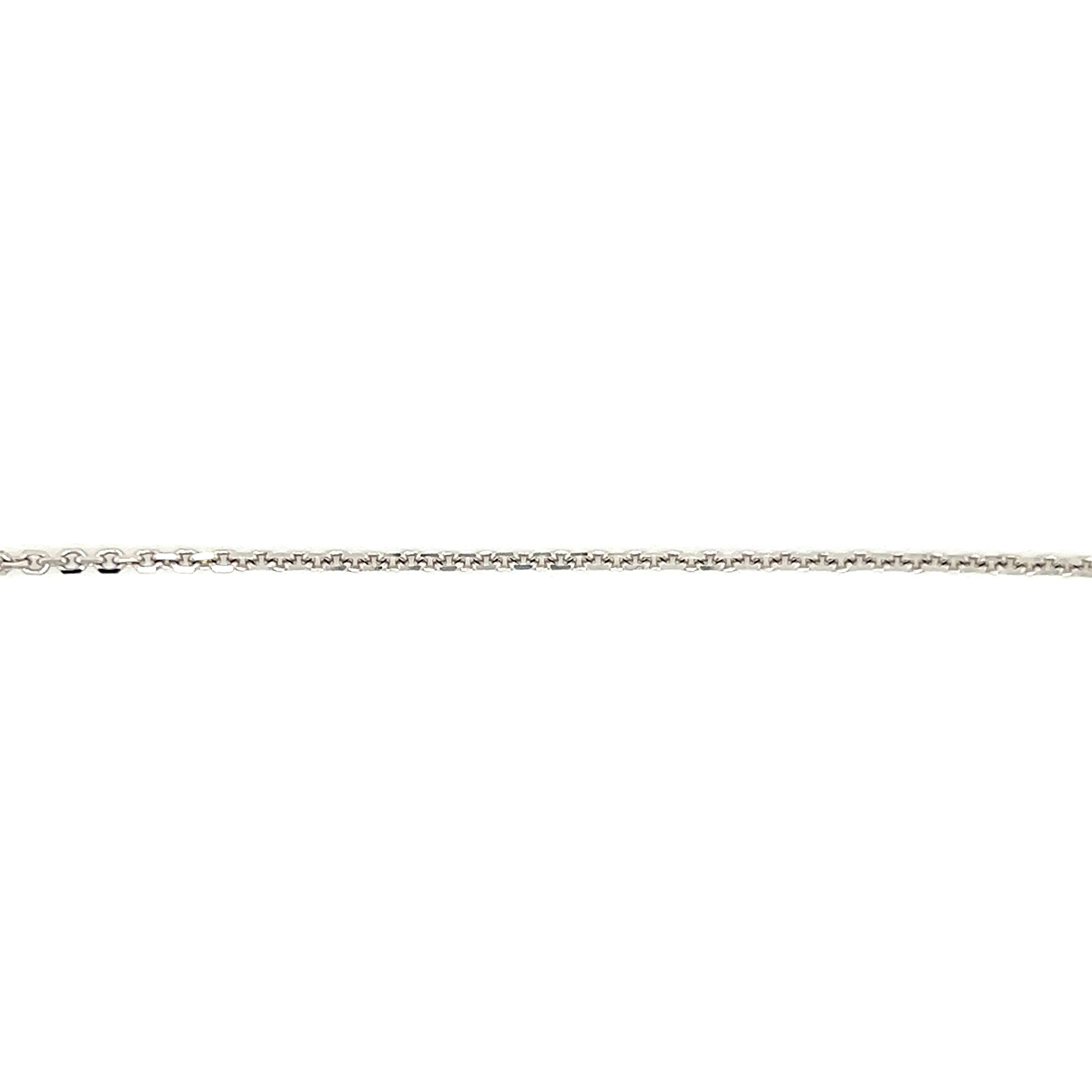 Diamond-cut Cable Chain 1.45mm with 18in of Length in 14K White Gold Chain View