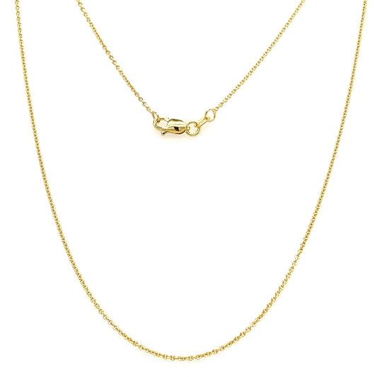 Cable 1.05mm Chain in 10K Yellow Gold Full Chain View
