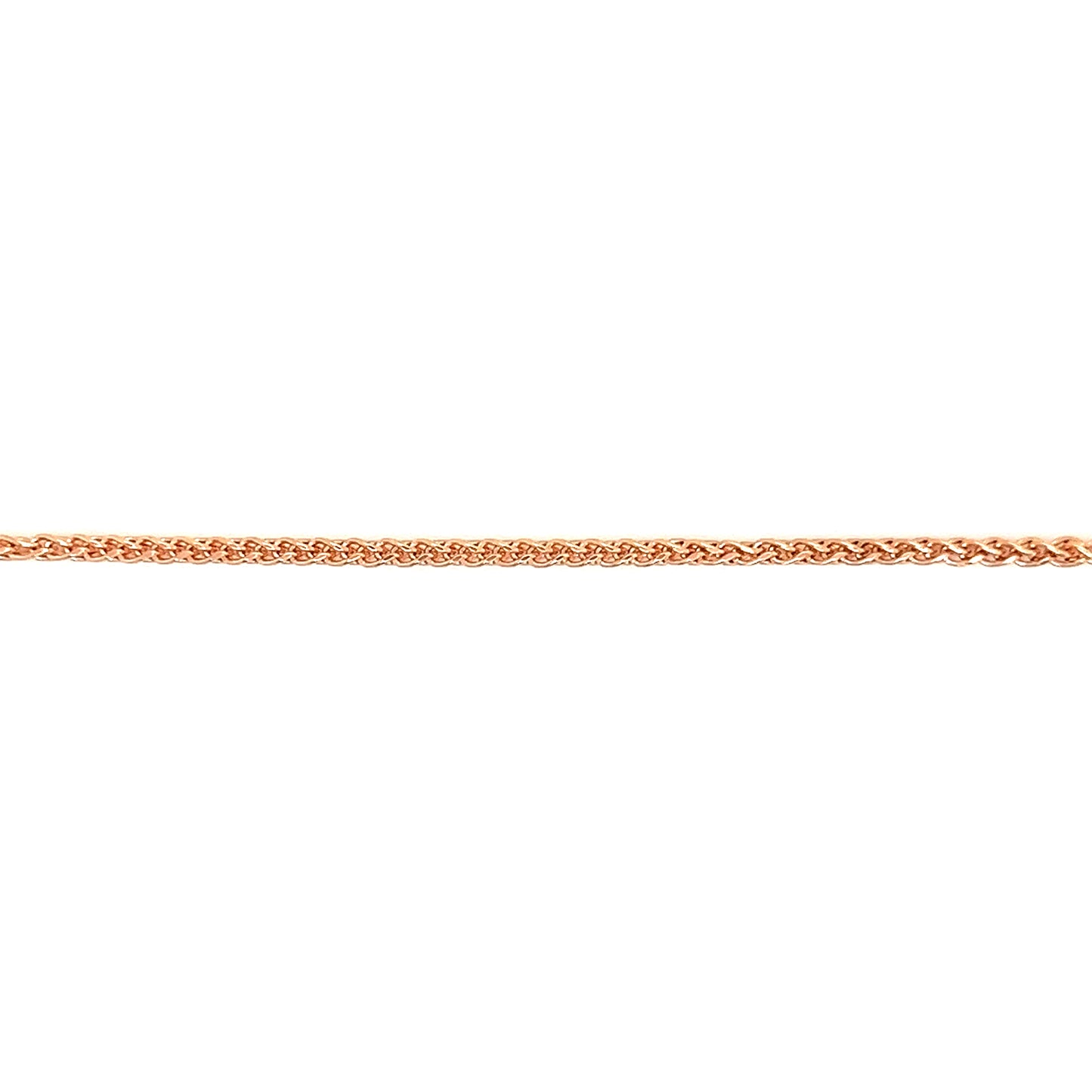 Wheat Chain 1.7mm with 16 Inches of Length in 14K Rose Gold Chain View