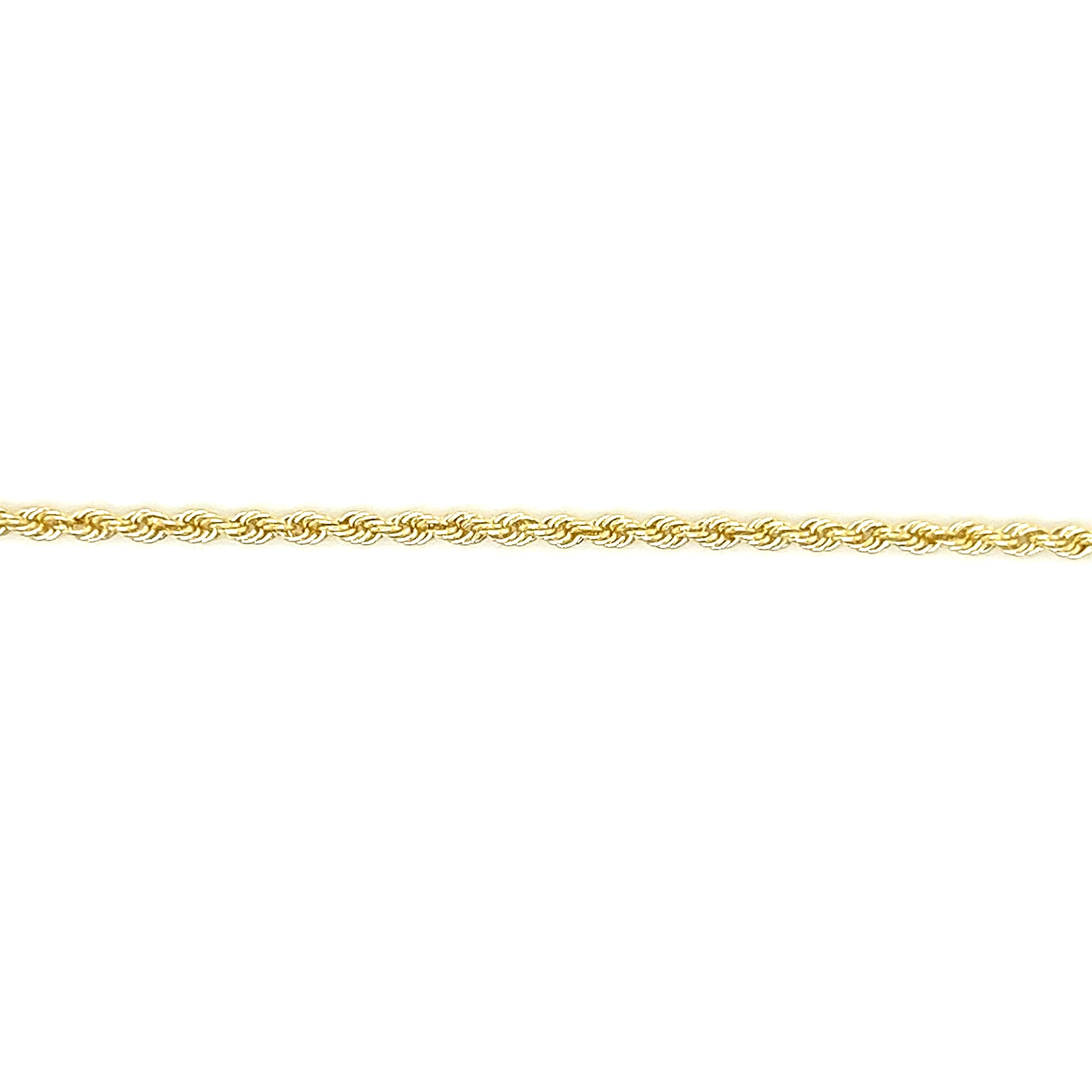 Solid Rope Chain 2mm with 18in of Length in 10K Yellow Gold Chain View