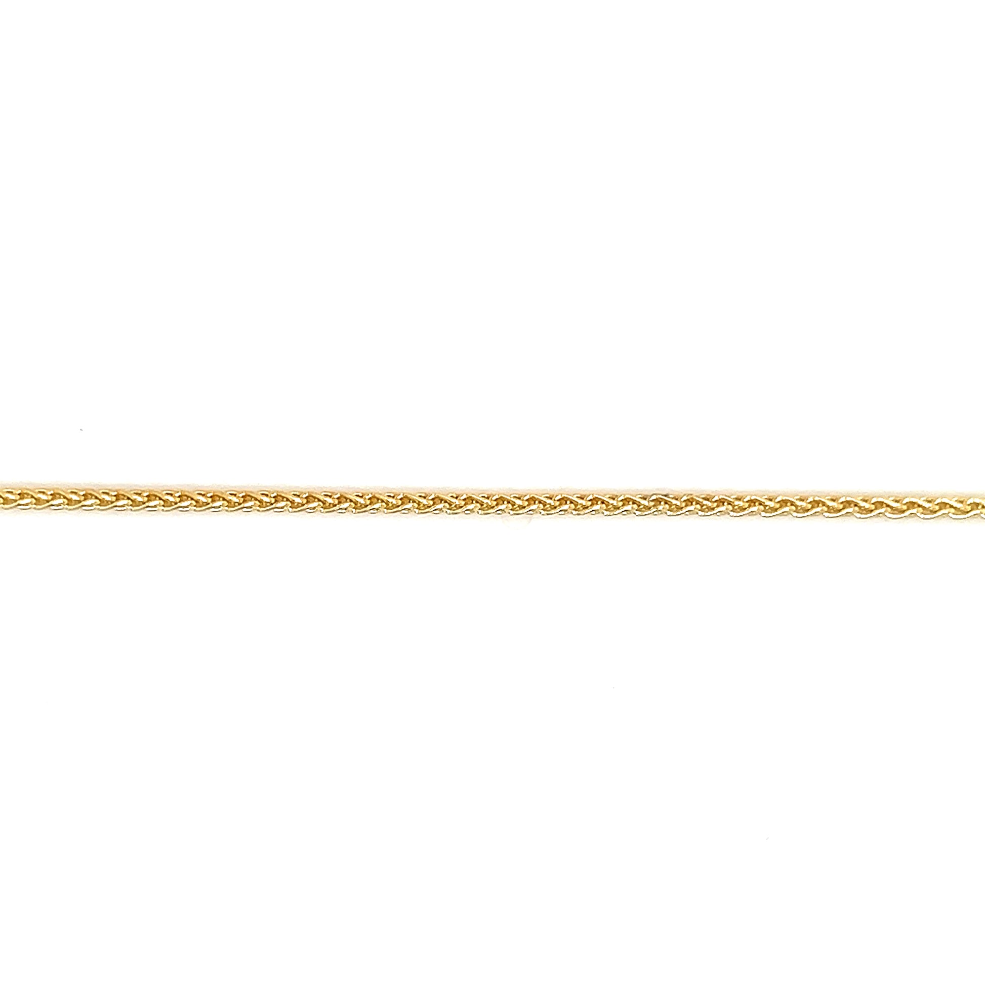 Wheat Chain 1.5mm with 20in Length in 14K Yellow Gold Chain View