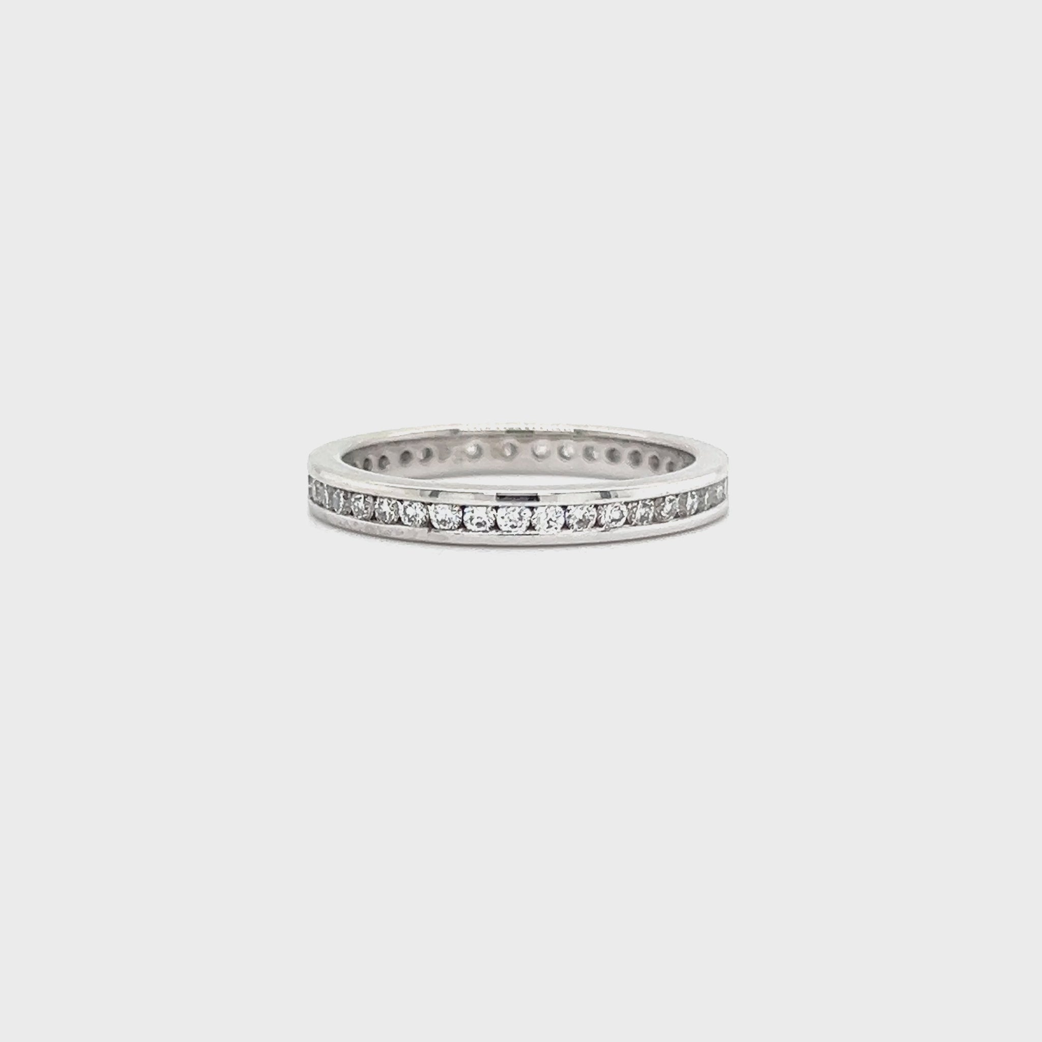Eternity Ring with 0.56ctw of Diamonds in 14K White Gold Video
