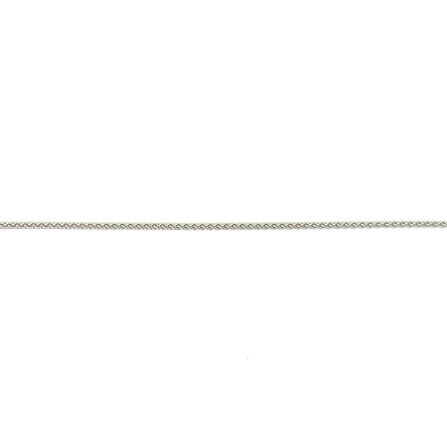 Wheat Chain 1.05mm with 20in Length in 14K White Gold Chain View