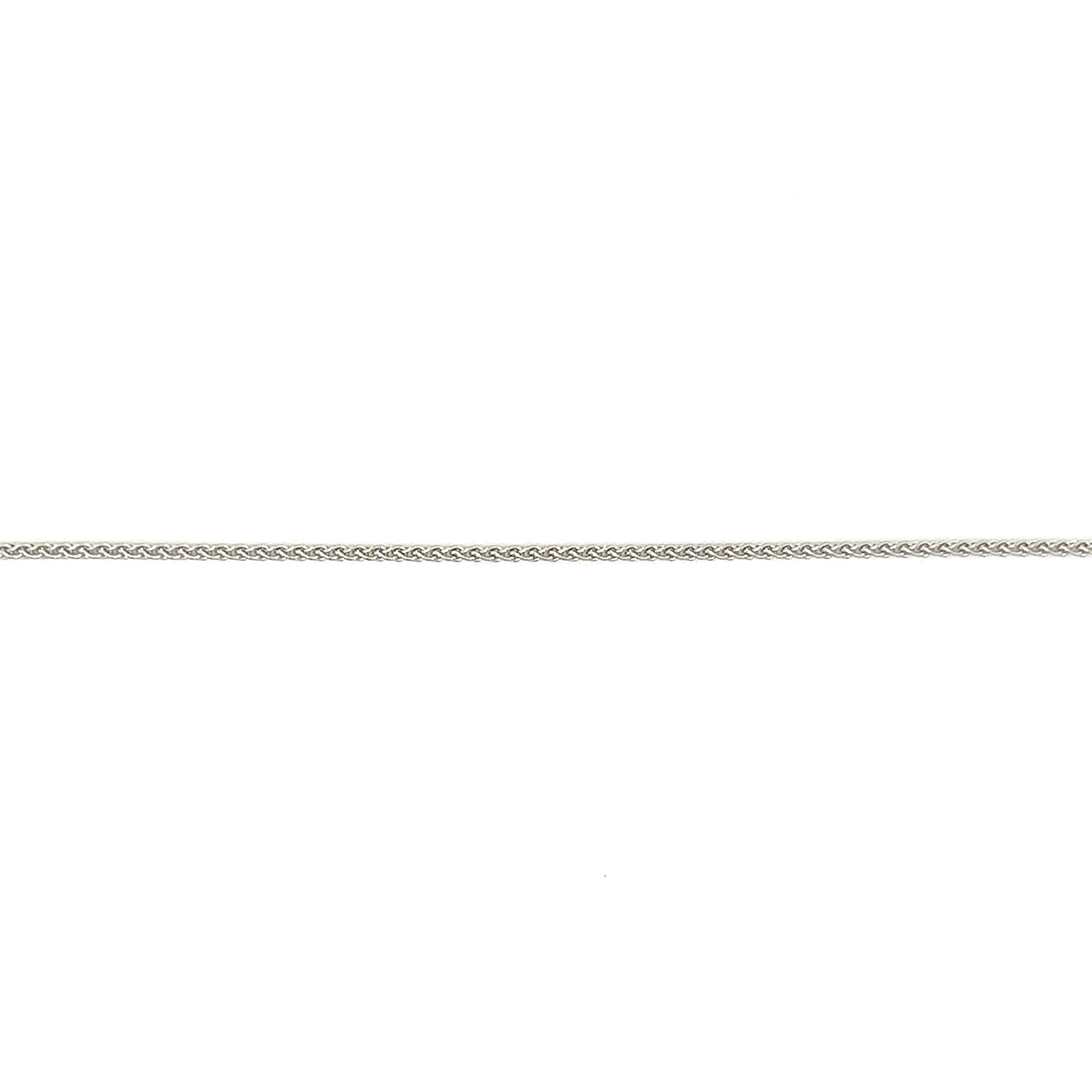 Wheat Chain 1.05mm with 20in Length in 14K White Gold Chain View