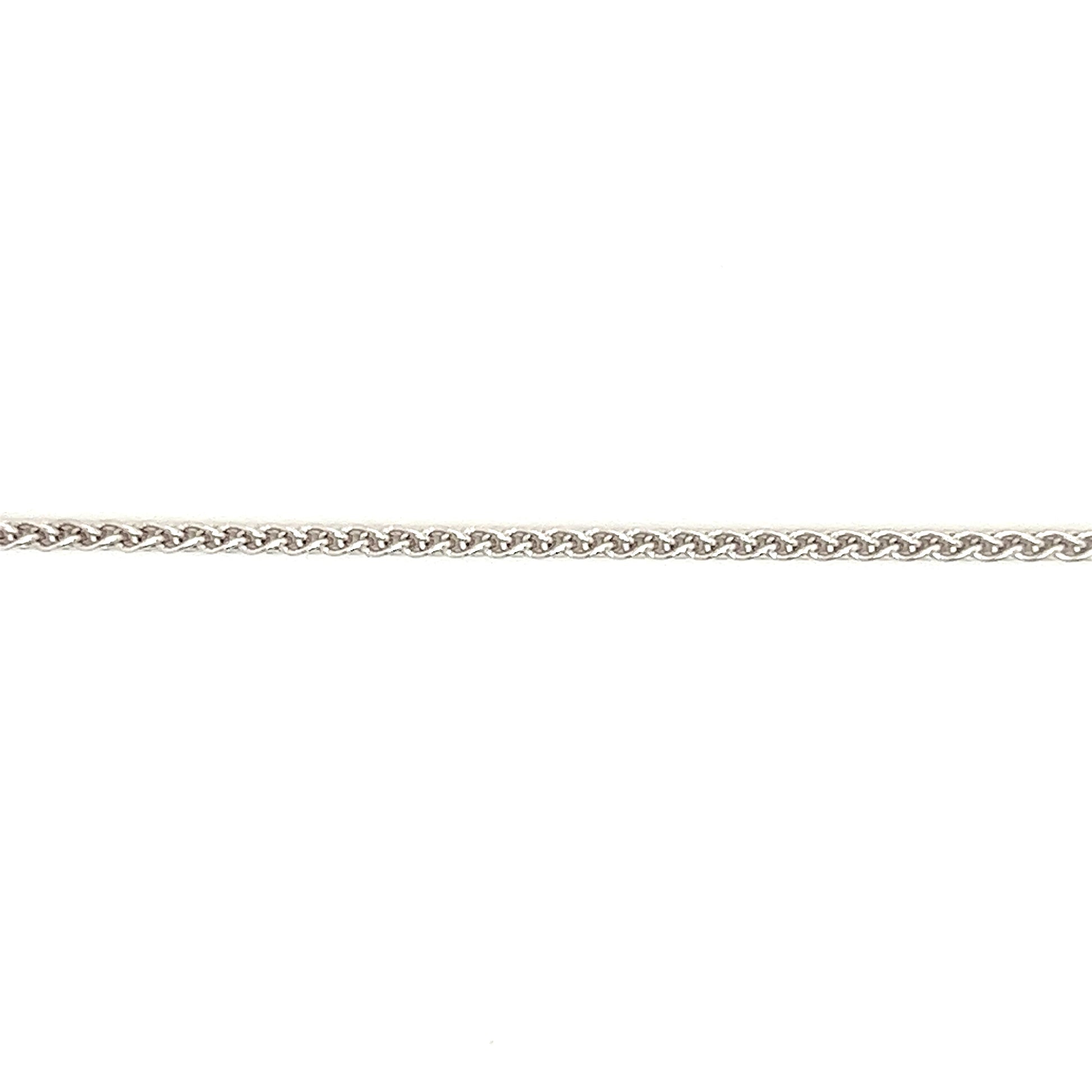 Wheat Chain 1.65mm with 16in Length in 10K White Gold Chain View