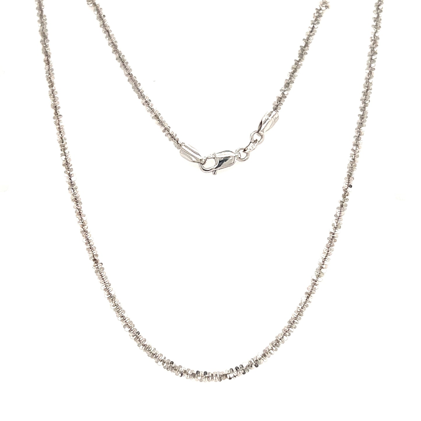 Sparkle Chain 2.0mm with 18in Length in 14K White Gold Full Chain View