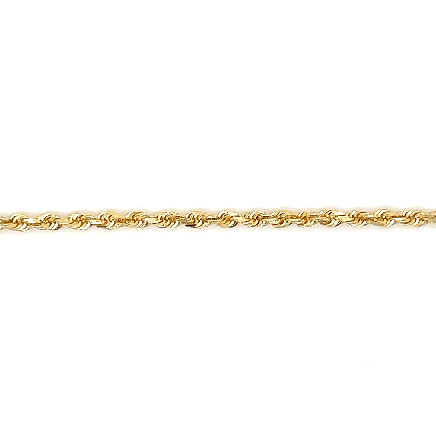 Rope Chain 2.15mm with 20in Length in 10K Yellow Gold Chain View