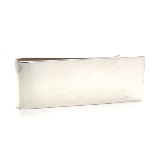 Money Clip in Sterling Silver Front View