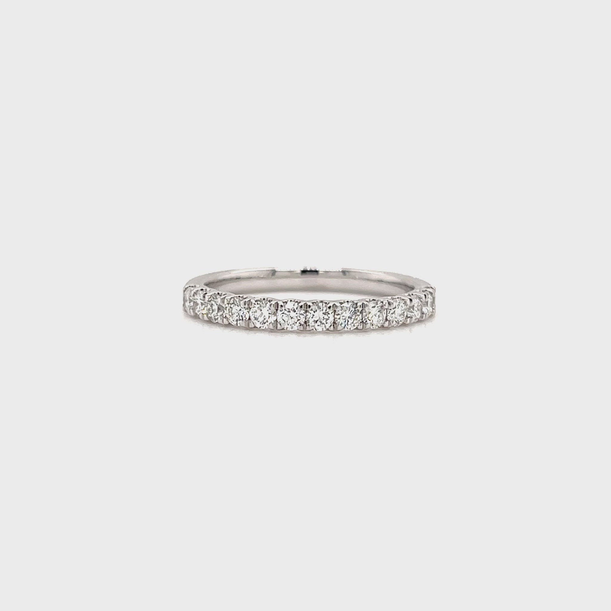 Diamond Ring with 0.51ctw of Diamonds in 14K White Gold Video