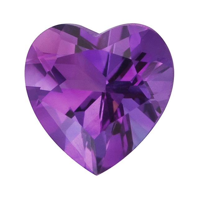 Loose Amethyst Gemstone (RGJ-Amethyst) Heart AAA