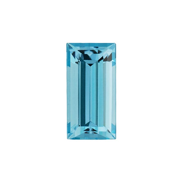 Loose Aquamarine Gemstone (RGJ-Aquamarine) Baguette AAA