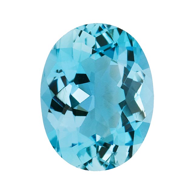 Loose Aquamarine Gemstone (RGJ-Aquamarine) Oval AAA