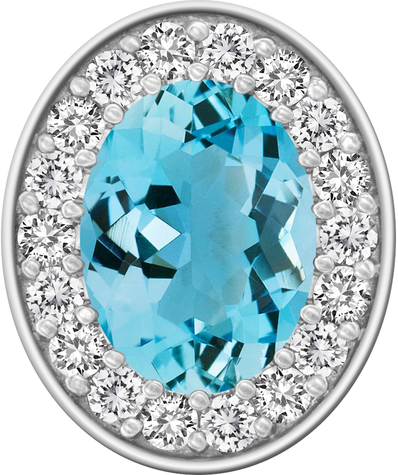 Aquamarine Centerpiece ProPlus M18™ Class Ring Mod™