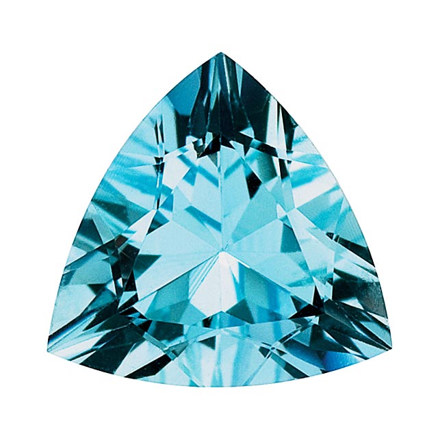 Loose Aquamarine Gemstone (RGJ-Aquamarine) Trillion AAA