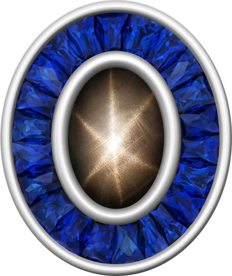 Black Star Sapphire Centerpiece Eternal MX™ Class Ring Mod™