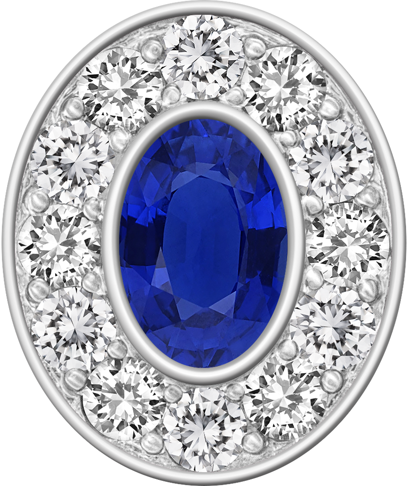 Blue Sapphire Centerpiece Pro M12™ Class Ring Mod™