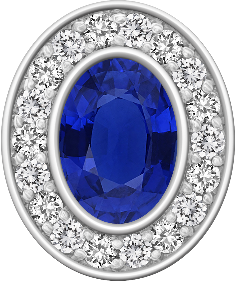 Blue Sapphire Pro M18™ Class Ring Mod™