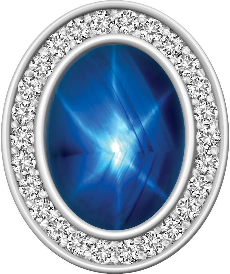 Blue Star Sapphire Centerpiece Pro M26™ Class Ring Mod™