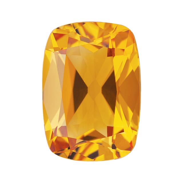 Loose Citrine Gemstone (RGJ-Citrine) Cushion Long AA