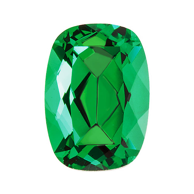 Loose Emerald Gemstone (RGJ-Emerald) Cushion Long Gem Quality Rendition