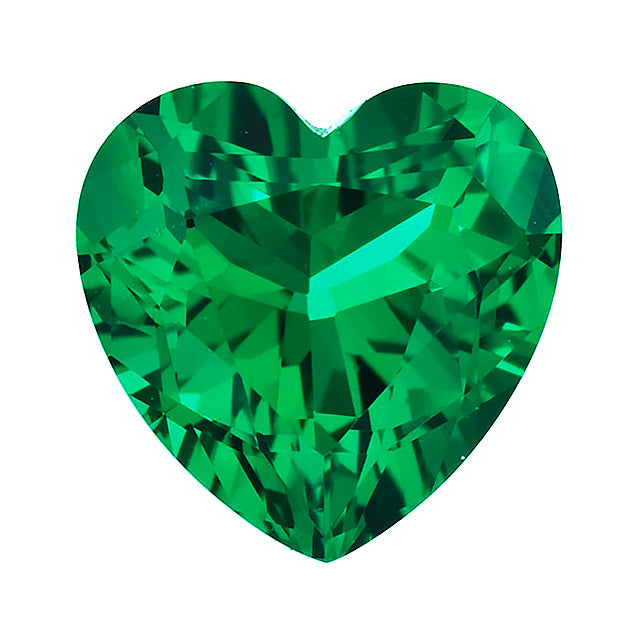 Loose Emerald Gemstone (RGJ-Emerald) Heart Gem Quality Rendition