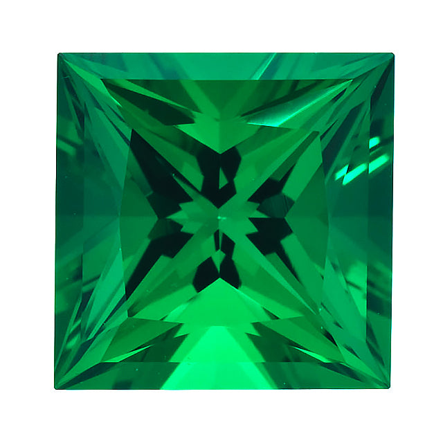Loose Emerald Gemstone (RGJ-Emerald) Princess Gem Quality Rendition