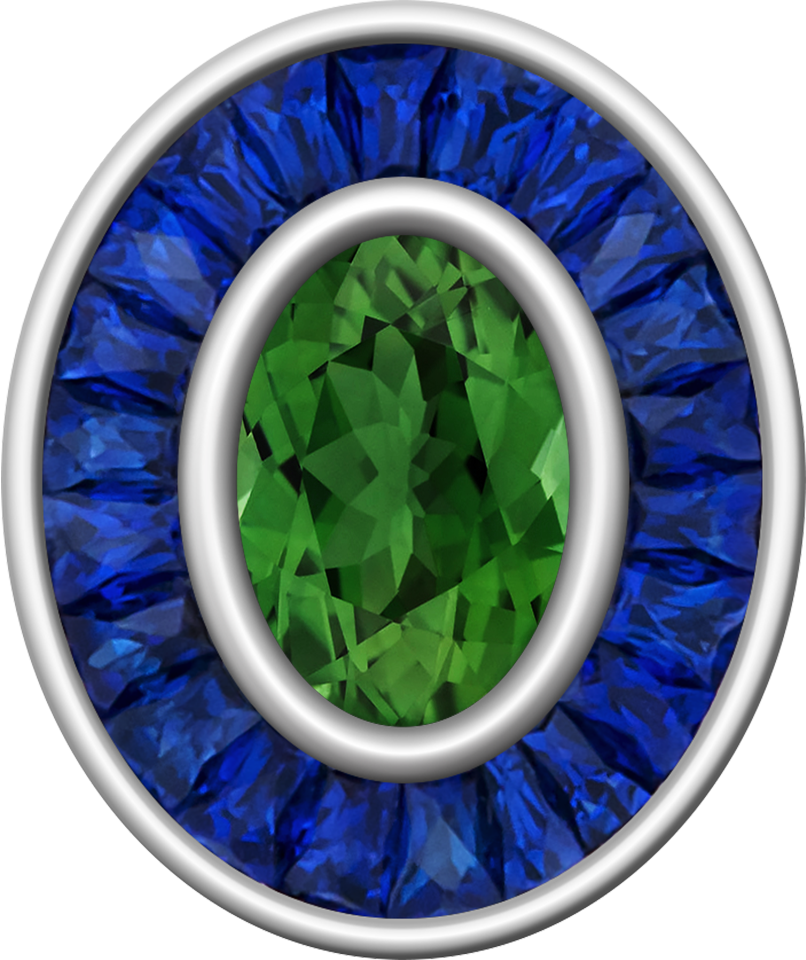 Green Tourmaline Centerpiece Eternal MX™ Class Ring Mod™