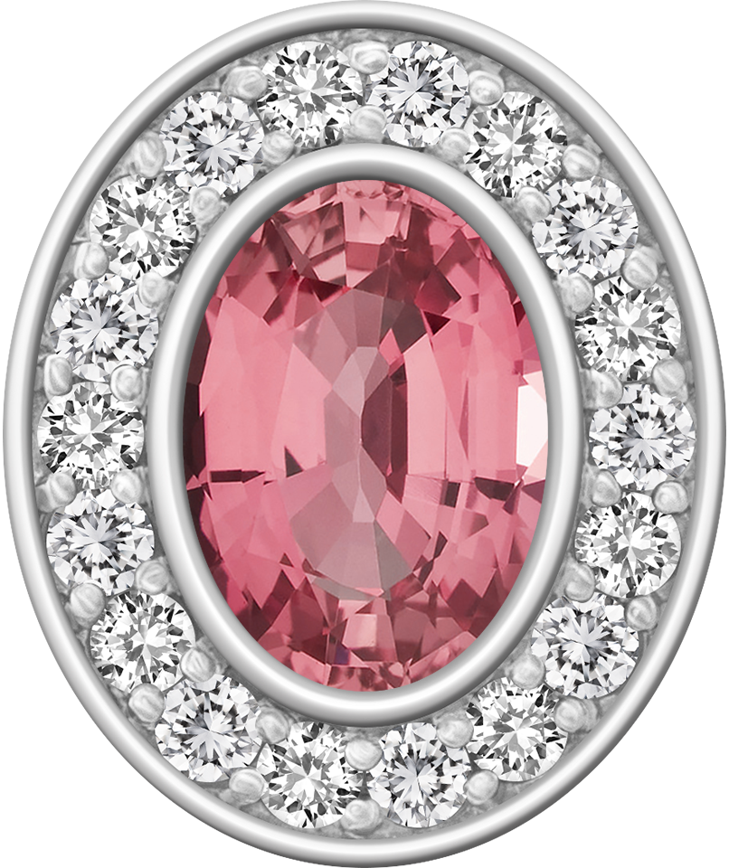 Pink Sapphire Centerpiece Pro M18™ Class Ring Mod™