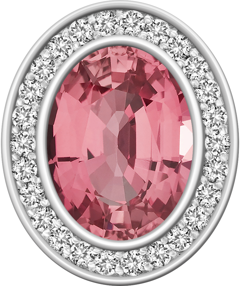 Pink Sapphire Centerpiece Pro M26™ Class Ring Mod™