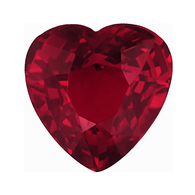 Loose Ruby Gemstone (RGJ-Ruby) Heart
