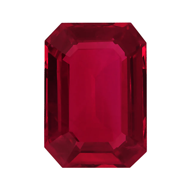 Loose Ruby Gemstone (RGJ-Ruby) Octagon Emerald