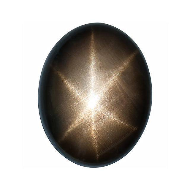 Loose Black Star Sapphire Gemstone (RGJ-Blue-Sapphire) Oval