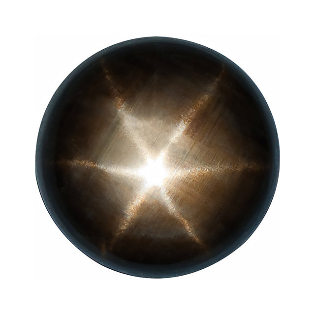 Loose Black Star Sapphire Gemstone (RGJ-Blue-Sapphire) Round