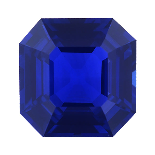 Loose Blue Sapphire Gemstone (RGJ-Blue-Sapphire) Asscher