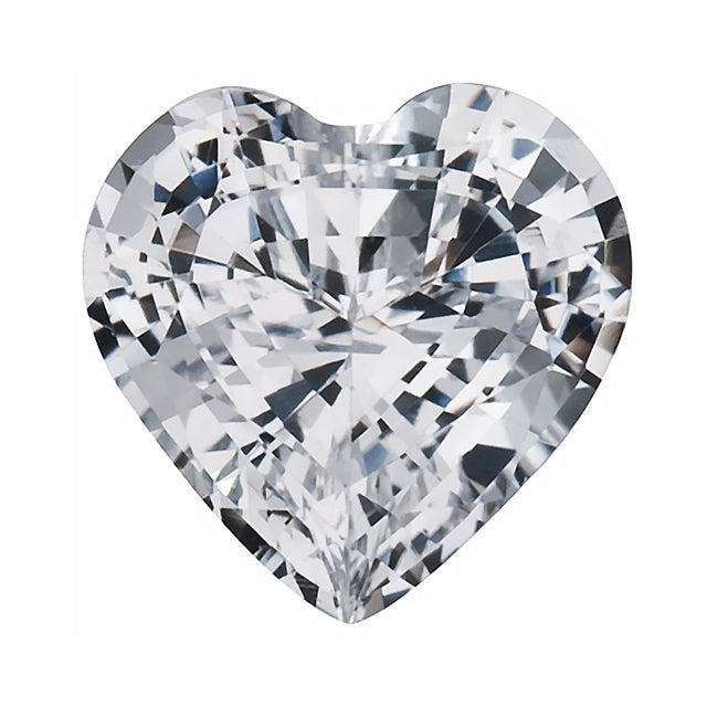 Loose White Sapphire Gemstone (RGJ-White-Sapphire) Heart