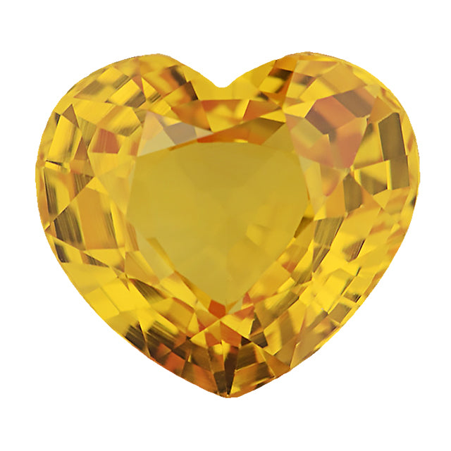 Loose Yellow Sapphire Gemstone (RGJ-Yellow-Sapphire) Heart