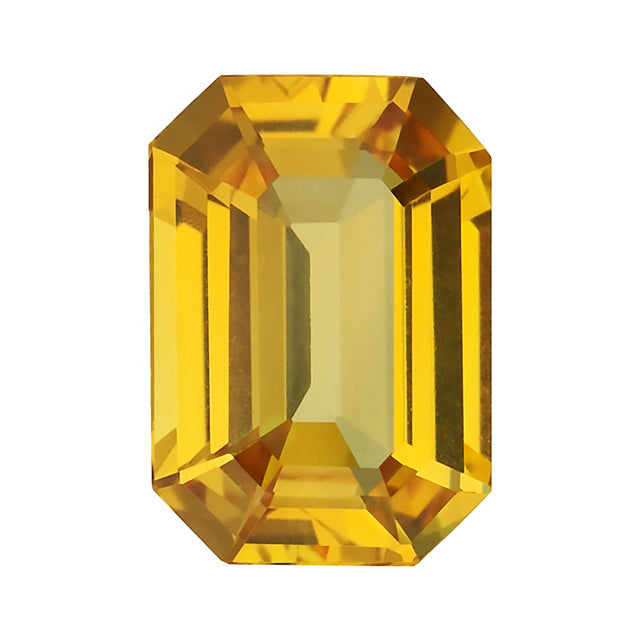 Loose Yellow Sapphire Gemstone (RGJ-Yellow-Sapphire) Octagon Emerald Cut