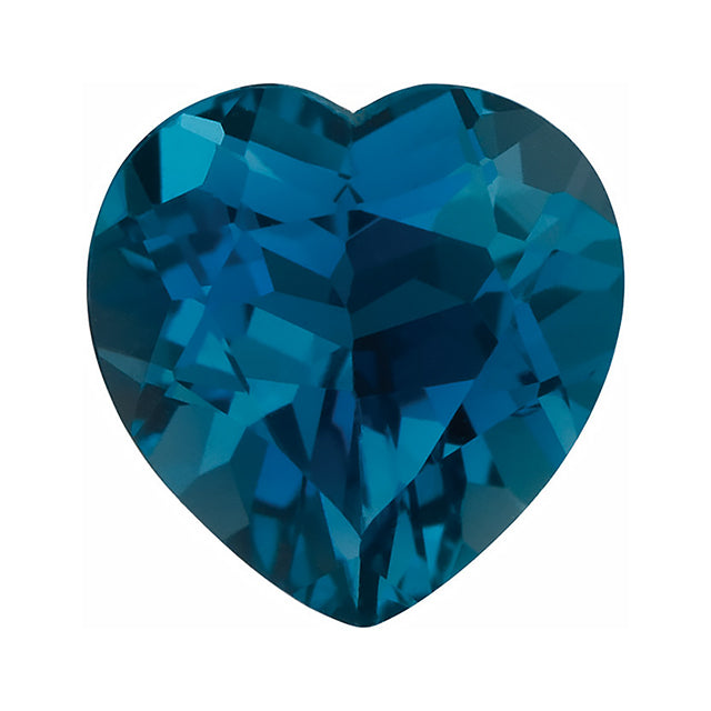 Loose London Blue Topaz Gemstone (RGJ-London-Blue-Topaz) Heart