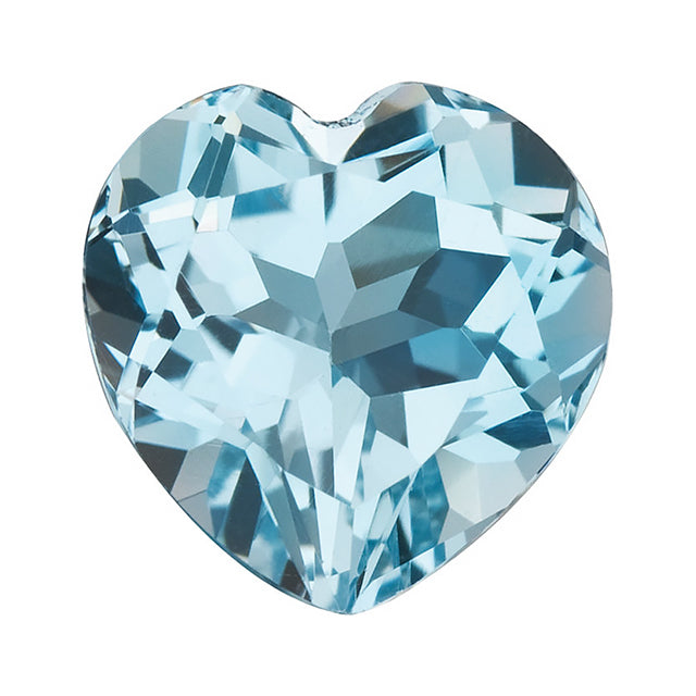 Loose Sky Blue Topaz Gemstone Heart