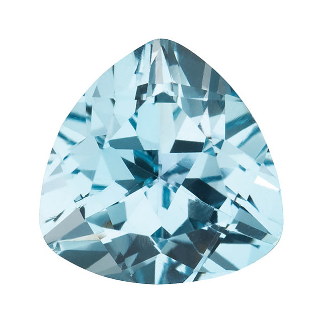 Loose Sky Blue Topaz Gemstone Trillion