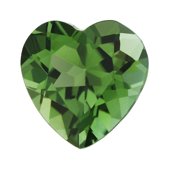 Loose Green Tourmaline Gemstone Heart