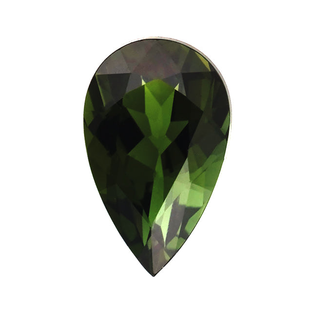 Loose Green Tourmaline Gemstone Pear