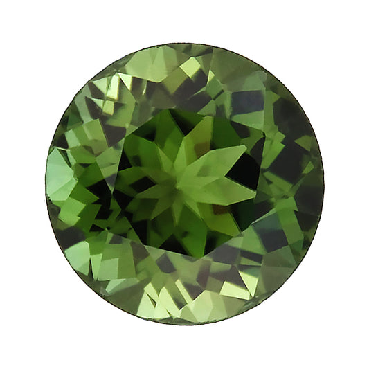 Loose Green Tourmaline Gemstone Round