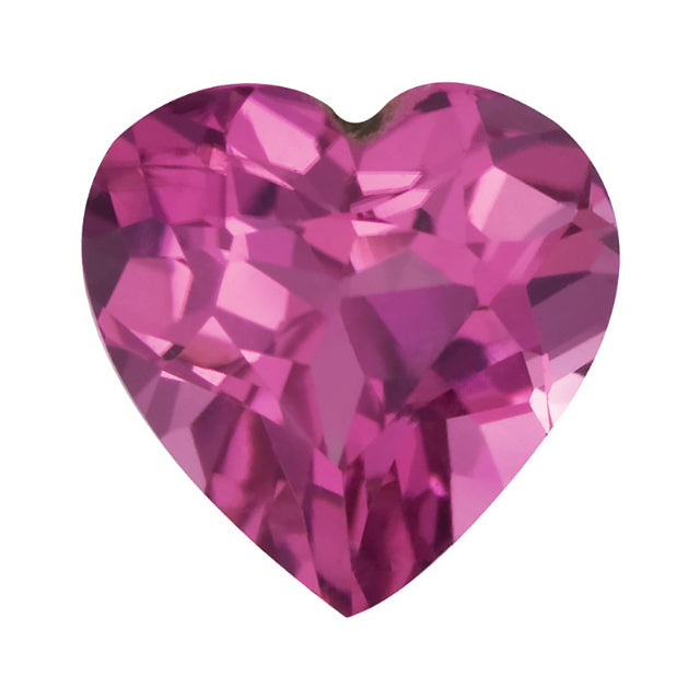Loose Pink Tourmaline Gemstone Heart