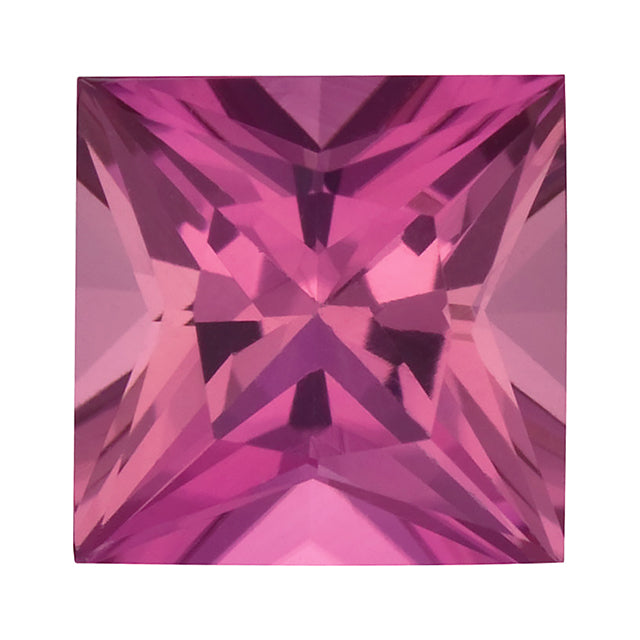 Loose Pink Tourmaline Gemstone Princess
